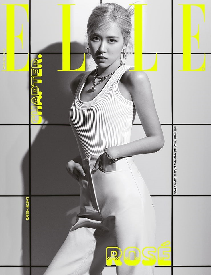 Rosé (Blackpink) trên tạp chí Elle Korea. Ảnh: Soompi