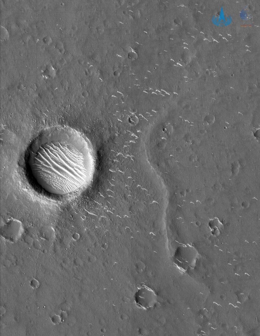 Thiên Vấn 1 chụp ảnh sao Hỏa ngày 4.3.2021. Ảnh: CNSA/Xinhua