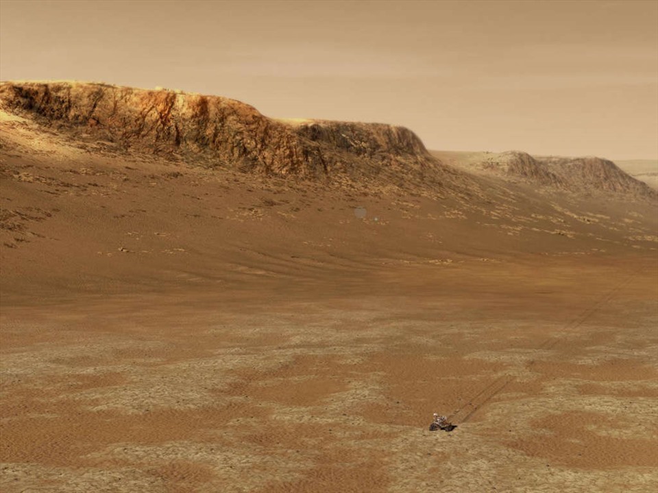 Tàu thăm dò Perseverance của NASA chụp ảnh ấn tượng bề mặt hành tinh đỏ. Ảnh: NASA