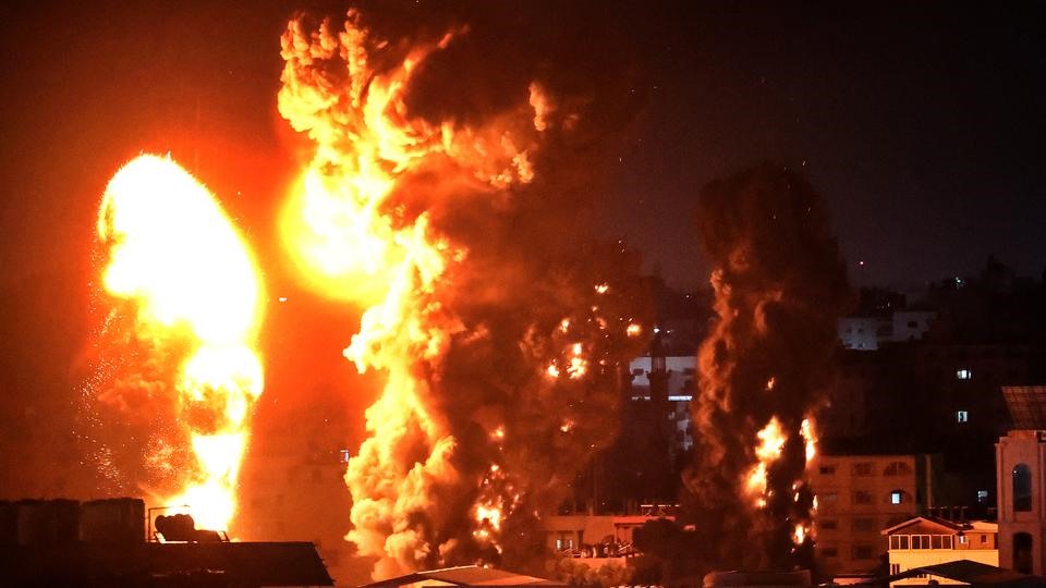 Israel không kích Gaza. Ảnh: AFP