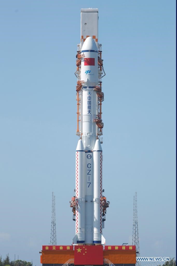 Trung Quốc chuẩn bị phóng tàu chở hàng Thiên Châu 2 lên trạm vũ trụ. Ảnh: Tân Hoa Xã.