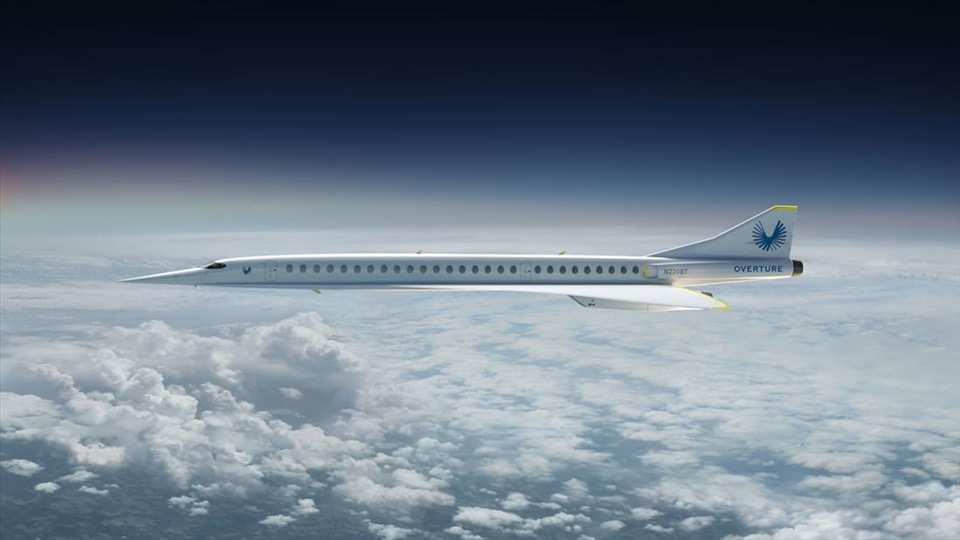 Máy bay siêu thanh Overture tương lai. Ảnh: Boom Supersonic