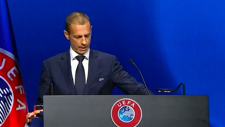 Chủ tịch UEFA, Aleksander Ceferin, thừa nhận việc sẽ phải thay đổi luật Công bằng tài chính. Ảnh: UEFA