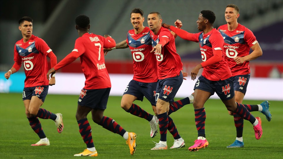 Lille đứng trước cơ hội vô địch Ligue 1. Ảnh: AFP