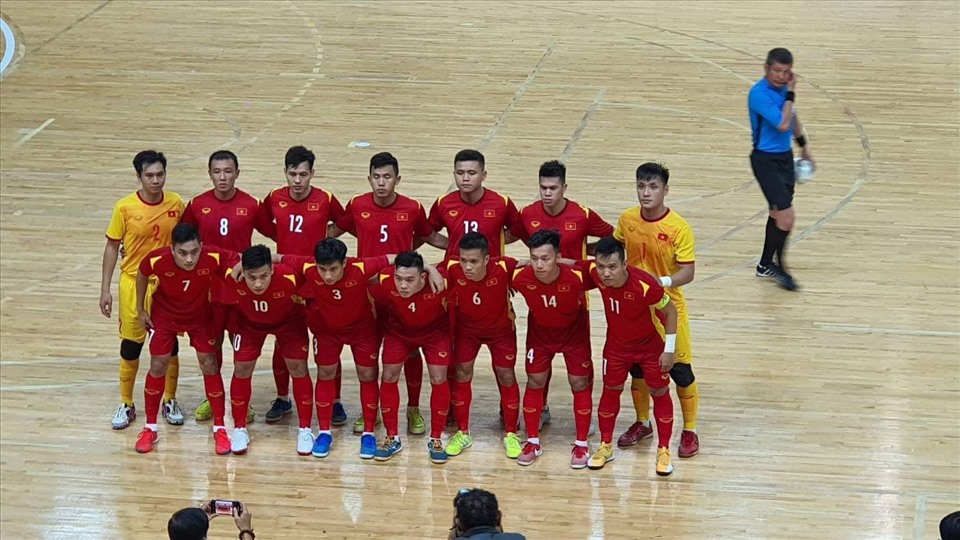 Đội hình đội tuyển Futsal Việt Nam. Ảnh: TL