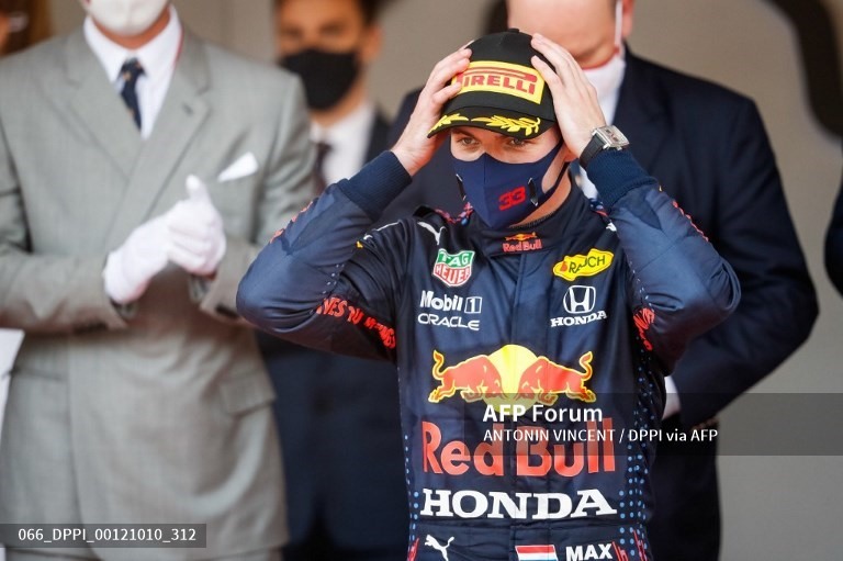 Verstappen lần thứ 2 thắng chặng trong mùa giải F1 2021. Ảnh: AFP