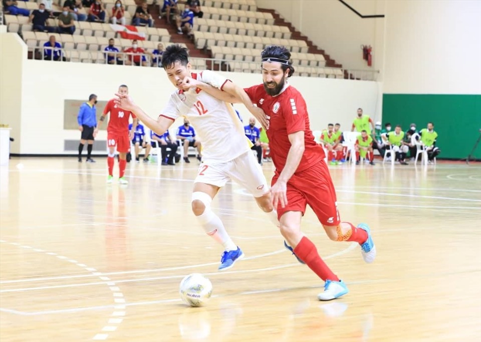 Đội tuyển Futsal Việt Nam đã chơi đầy nỗ lực. Ảnh: Khorfakkan
