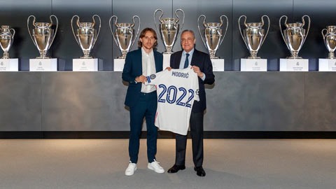 Ở tuổi 35, Modric vẫn là mắt xích quan trọng trong vận hành chiến thuật của huấn luyện viên Zidane ở lại Real Madrid. Ảnh: Real Madrid CF