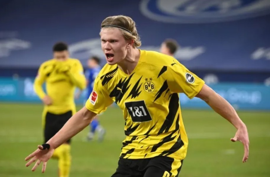 5. Erling Haaland (Dortmund): 27 bàn thắng (54 điểm)