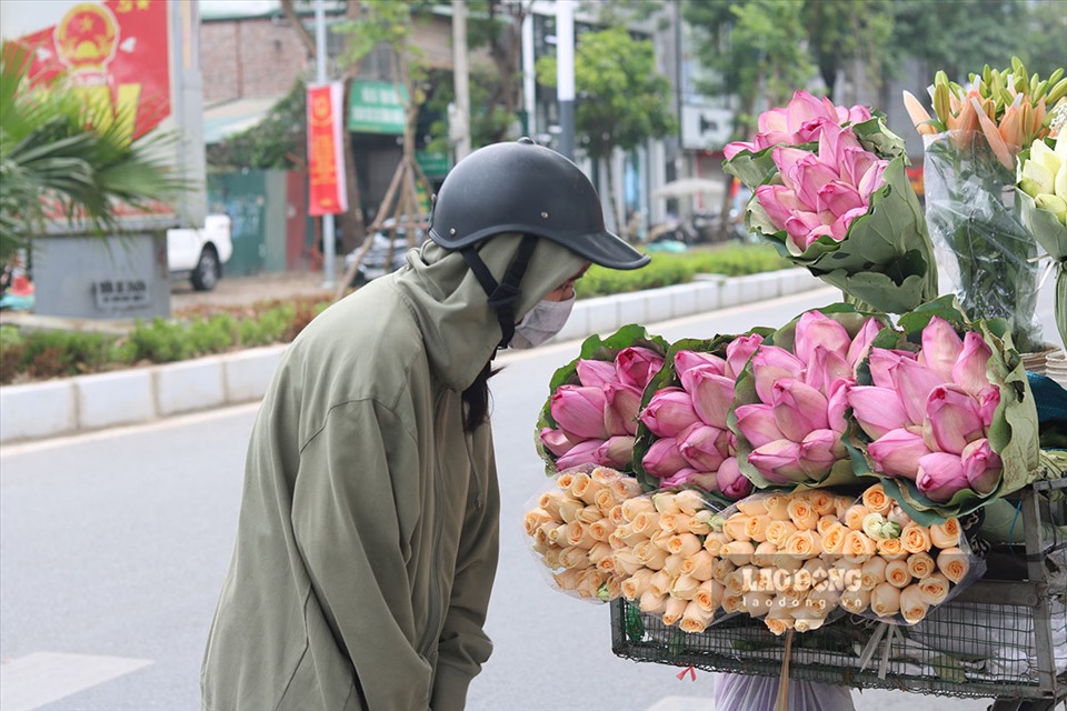 Chị Doãn Thị Nhàn (22 tuổi, trú tại Cầu Giấy, Hà Nội), chia sẻ, chị rất thích hương vị thơm nhẹ nhàng của hoa sen. Hầu như năm nào đến đầu vụ là chị lại tìm đến lựa chọn những bó hoa đẹp nhất về cắm trong nhà mình.