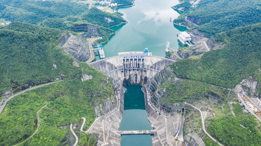 Bạch Hạc Than, đập thủy điện lớn thứ 2 Trung Quốc, sẽ bắt đầu hoạt động vào tháng 7 tới. Ảnh: Xinhua