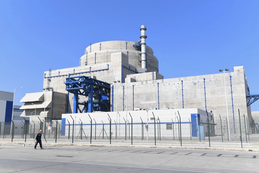 Tổ máy điện hạt nhân số 5 ở thành phố Phúc Khánh, tỉnh Phúc Kiến. Ảnh: Xinhua