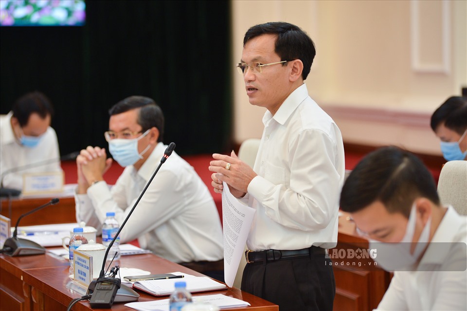 Ông Mai Văn Trinh phát biểu tại hội nghị.