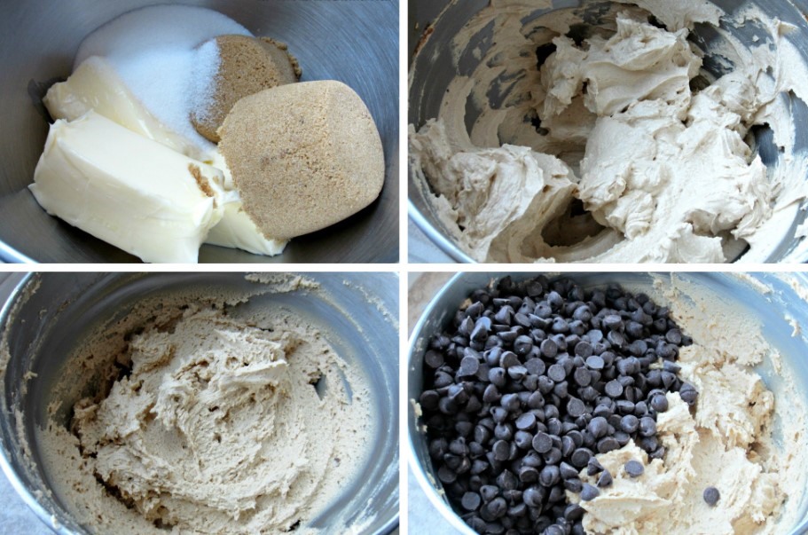 Công đoạn chuẩn bị bột là khâu quan trọng khi làm bánh cookie nhân socola. Ảnh: Đức Kiên