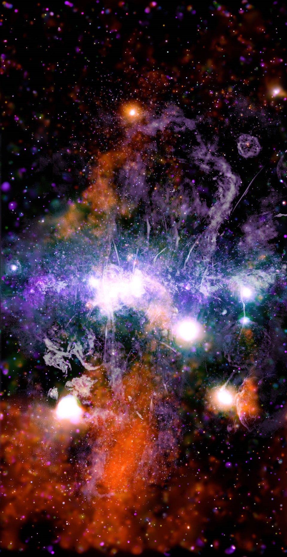 Hình ảnh trung tâm thiên hà. Ảnh: NASA.