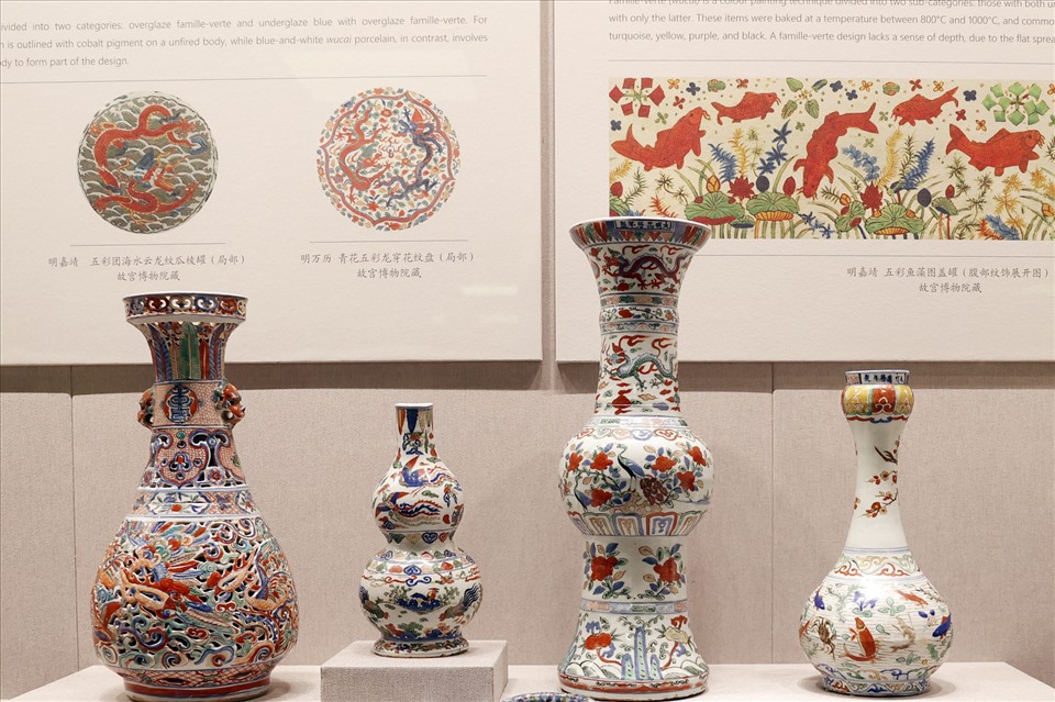 Bộ sưu tập các món đồ gốm sứ thời nhà Minh (1368-1644). Ảnh: Bảo tàng Cố cung