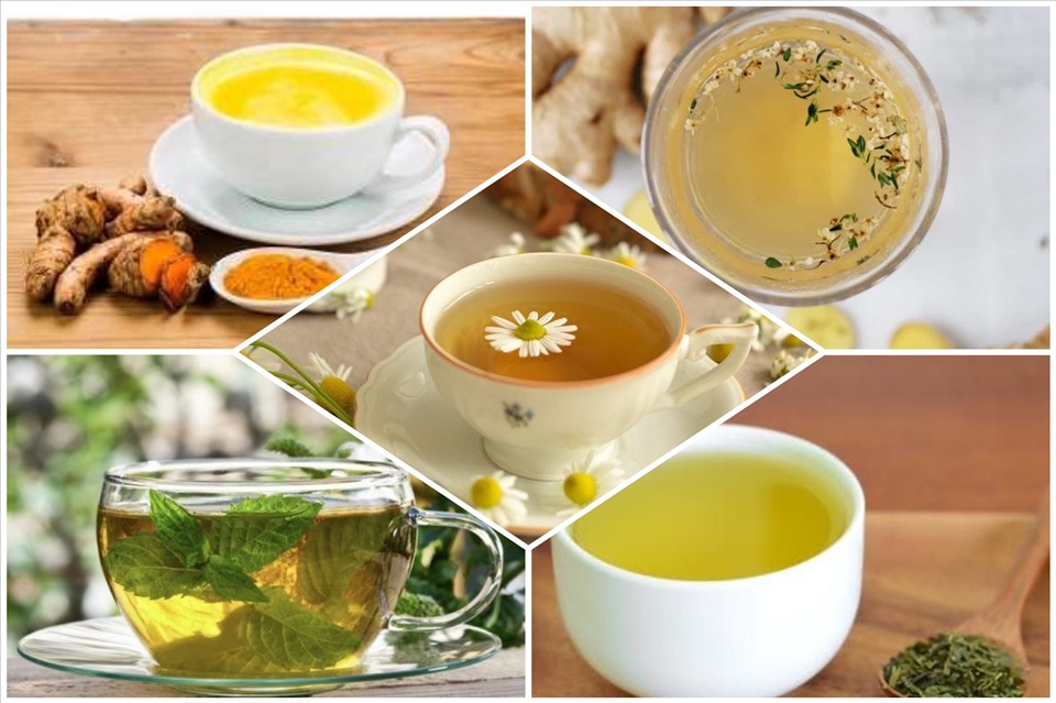 Một trong những loại thức uống chống viêm nổi tiếng nhất là trà hoa cúc, đã được sử dụng trong gần 5.000 năm với khả năng thúc đẩy sức khỏe và tuổi thọ. Đồ hoạ: Minh Thư
