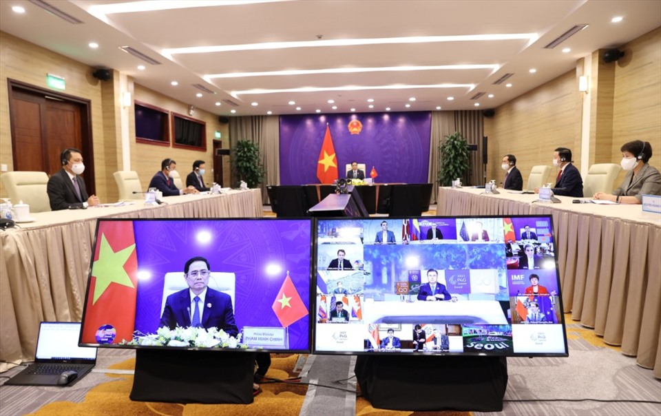Hội nghị đánh giá rất cao phát biểu của Thủ tướng Phạm Minh Chính. Ảnh: Bộ Ngoại giao