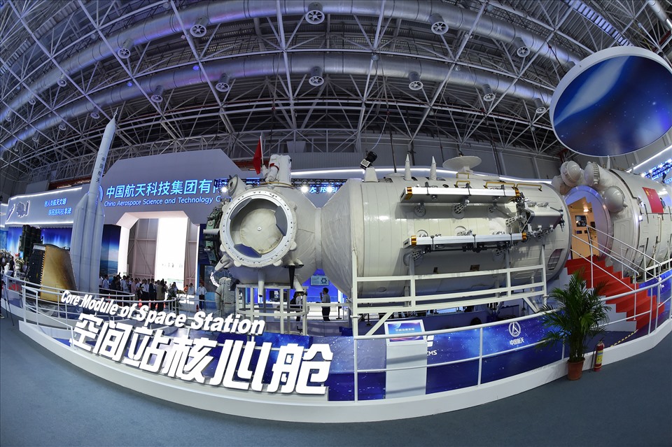 Module lõi Thiên Hà của trạm vũ trụ Trung Quốc. Ảnh: Xinhua