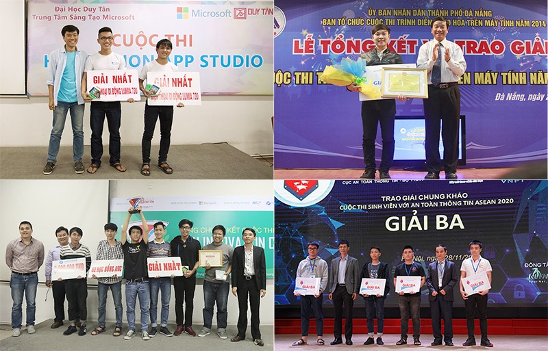 Sinh viên Công nghệ Thông tin Đại học Duy Tân giành giải cao ở nhiều cuộc thi lớn