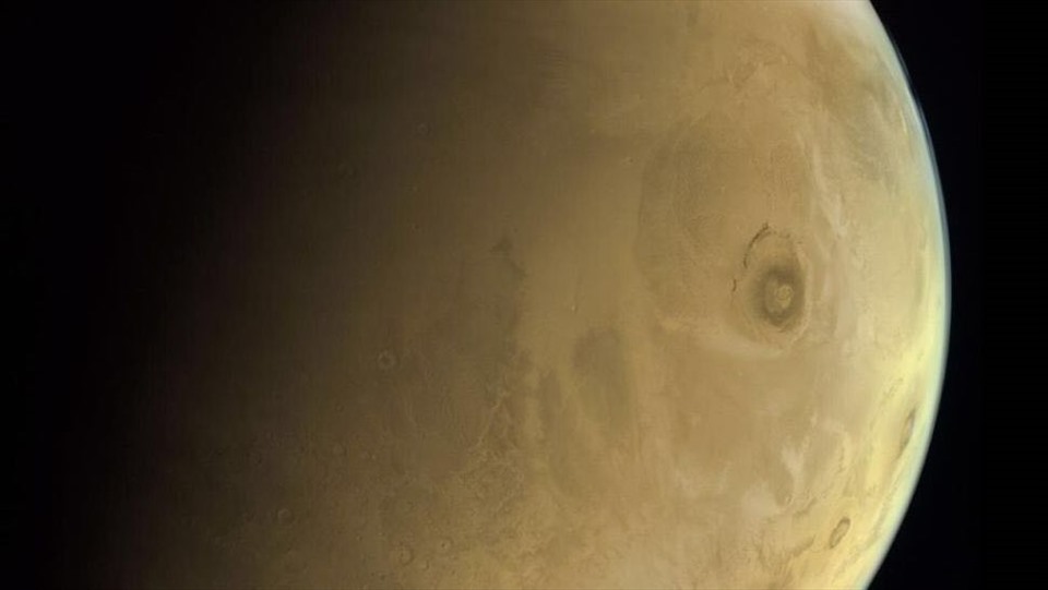 Hình ảnh khác của sao Hỏa được gửi từ tàu vũ trụ Hope. Ảnh: Cơ quan Vũ trụ UAE