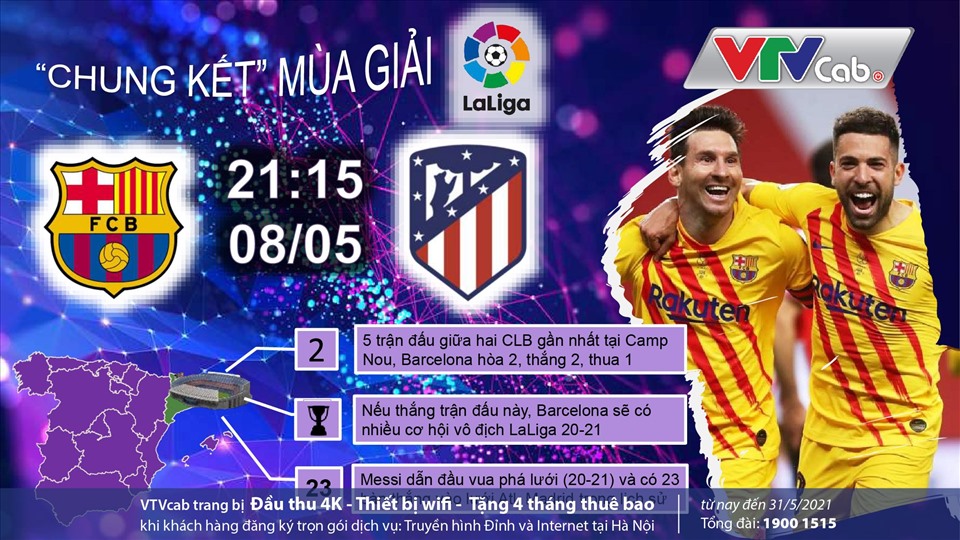 Lịch đấu La Liga. Ảnh VTVcab