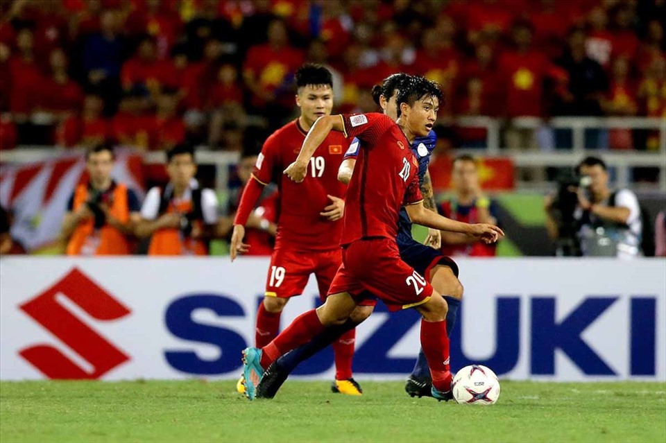 Phan Văn Đức, tiền đạo từng chơi rất hay cho tuyển Việt Nam sáng cửa trở lại thi đấu cho đội tại vòng loại World Cup sau khi đã vắng 5 trận trước do chấn thương. Ảnh: AFF.