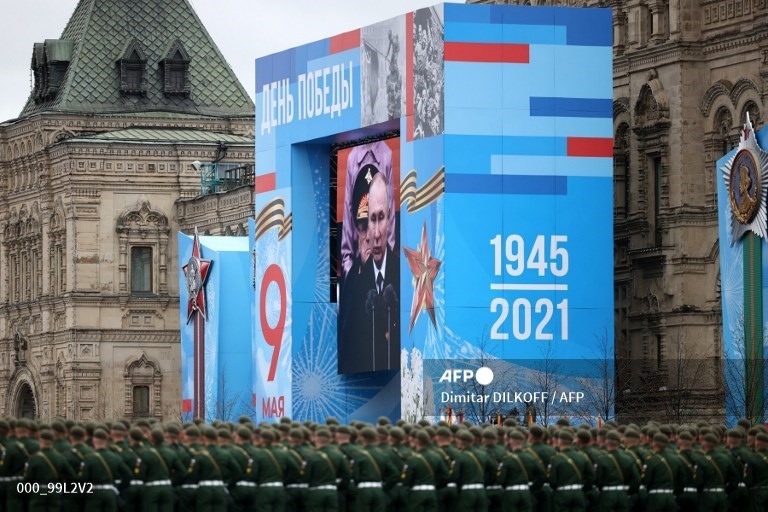 Hình ảnh lễ duyệt binh Nga. Ảnh: AFP