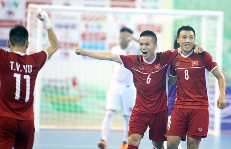 Đội tuyển Futsal Việt Nam hướng đến tấm vé thứ 2 dự World Cup. Ảnh: VFF