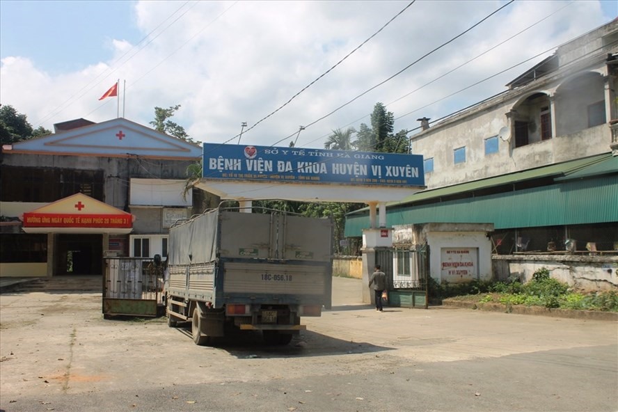 Bệnh viện Đa khoa Vị Xuyên, tỉnh Hà Giang nơi nam bệnh nhân nghi mắc COVID-19 trốn khỏi khu cách ly. Ảnh BVCC