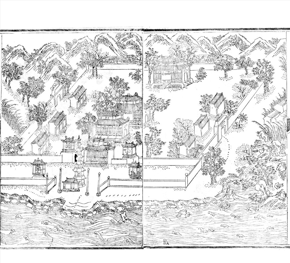14-Thiên Mụ chung thanh (cảnh chùa Thiên Mụ)