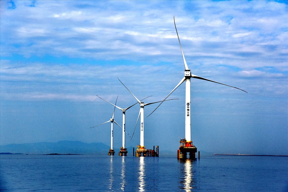 Dự án điện gió ngoài khơi của Tập đoàn Tam Hiệp ở tỉnh Phúc Kiến. Ảnh: Tập đoàn Tam Hiệp