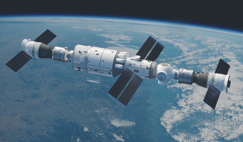 Trung Quốc đang xây trạm vũ trụ Thiên Cung. Ảnh: NASA