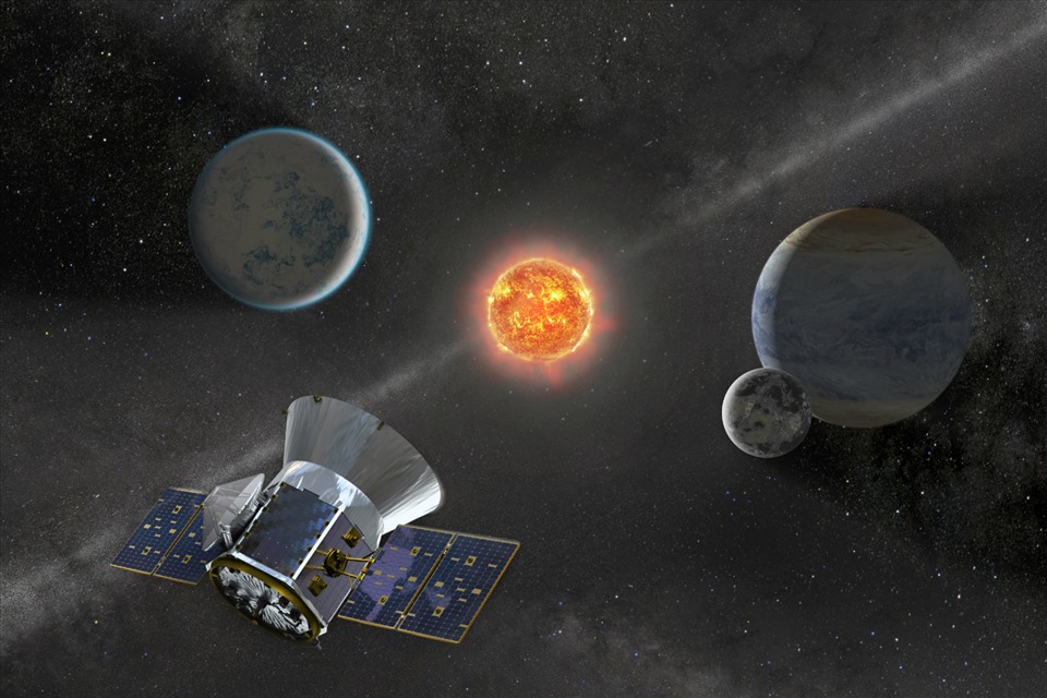 Kính viễn vọng TESS. Ảnh: NASA