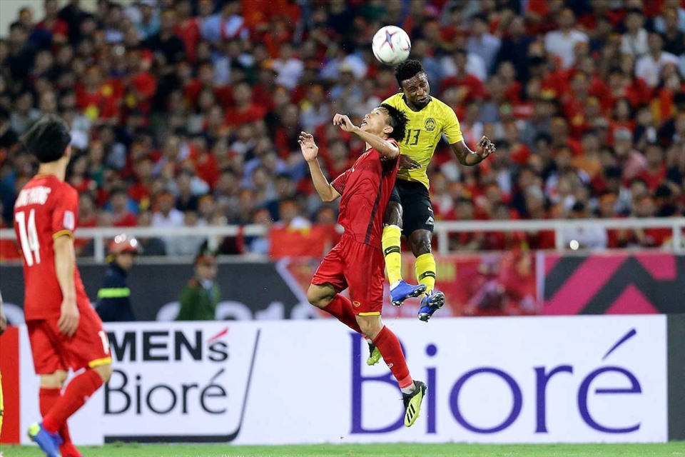 Tuyển Việt Nam từng đánh bại Malaysia tỉ số 1-0 ở lượt đi. Ảnh: AFF