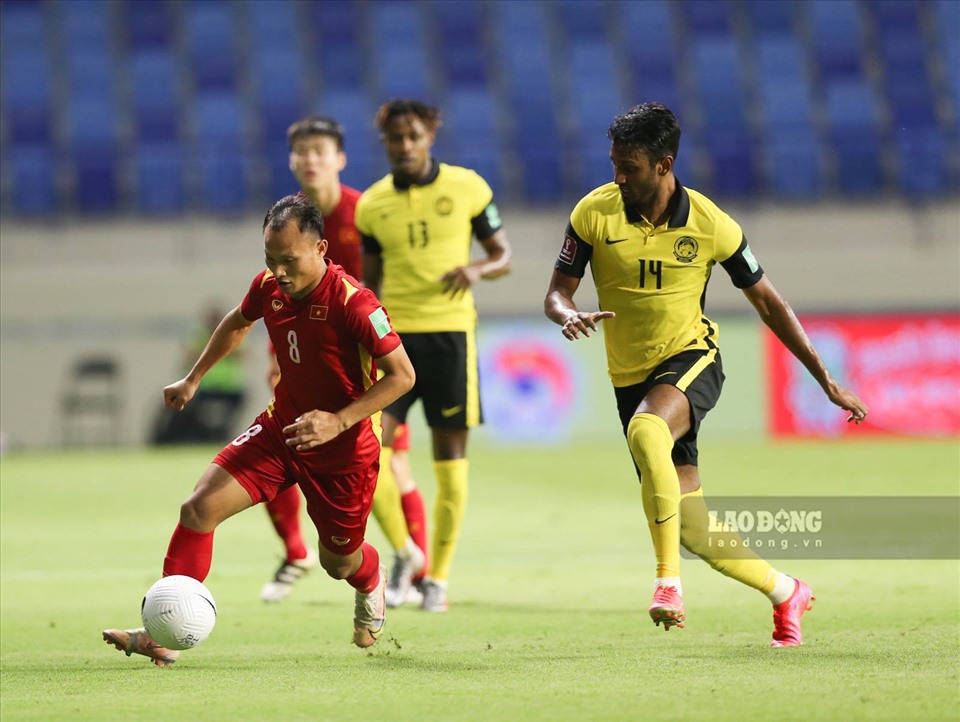 Đội tuyển Việt Nam chấm dứt cơ hội đi tiếp tại vòng loại World Cup 2022 của Malaysia. Ảnh: Trung Thu