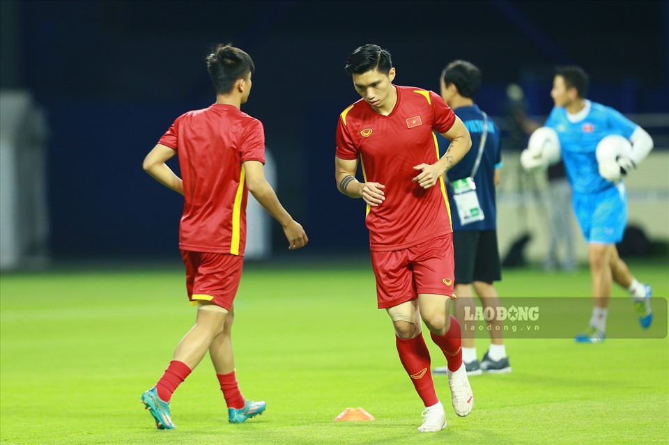 Đoàn Văn Hậu sẽ là nhân sự quan trọng của đội tuyển Việt Nam trận gặp UAE. Ảnh: Trung Thu