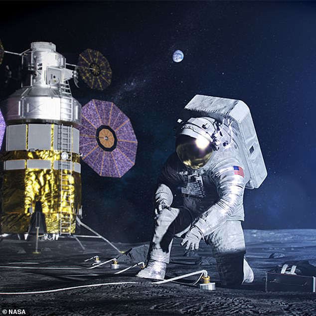 NASA muốn đưa con người lên vùng tối của Mặt trăng. Ảnh: NASA