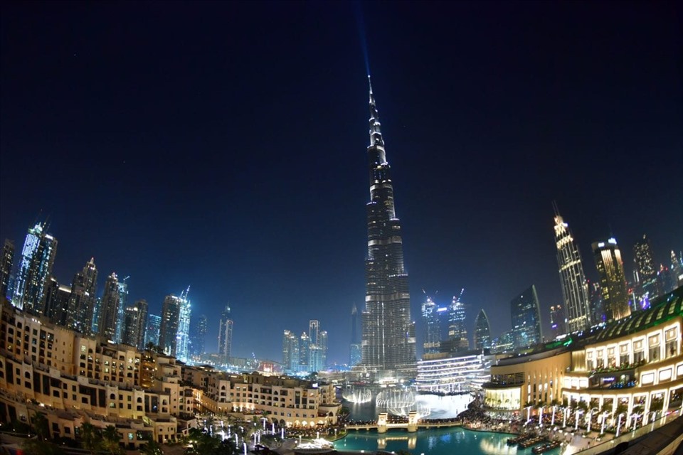 Tháp Burj Khalifa cao nhất thế giới. Ảnh: AFP/Getty