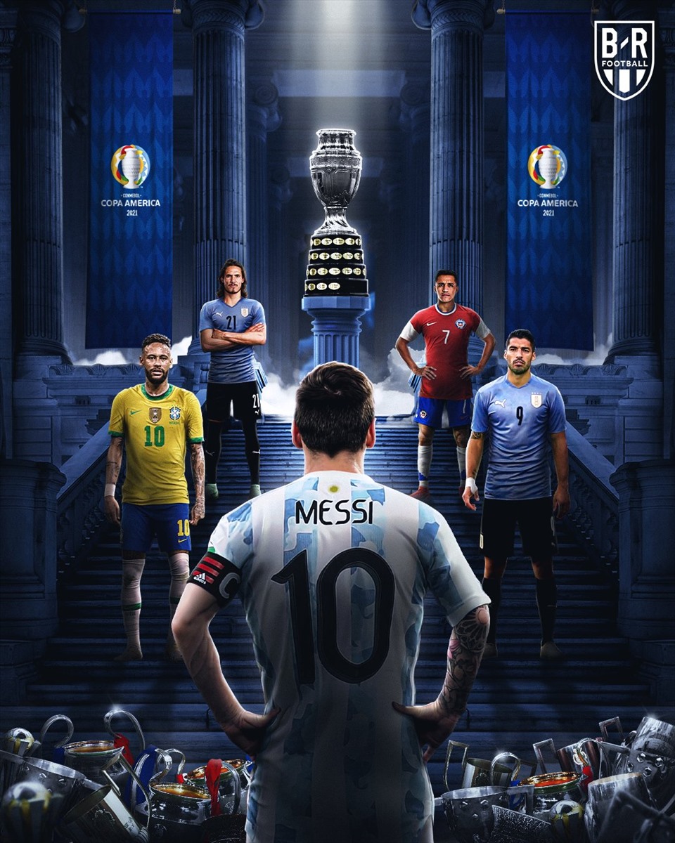 Messi sẽ tiếp tục chiến đấu với các đối thủ lớn cho khát khao của anh và Argentina. Ảnh: BR