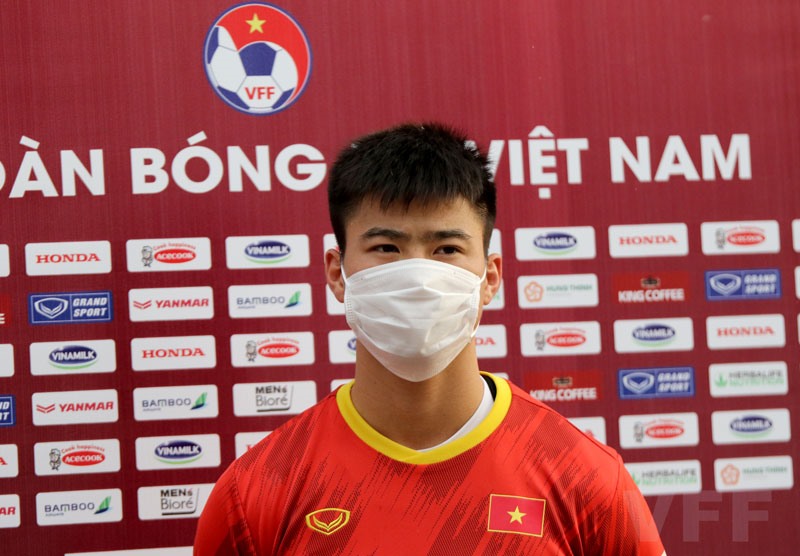 Đỗ Duy Mạnh là một trong những cầu thủ chơi trọn vẹn 7 trận đấu cho đội tuyển Việt Nam ở vòng loại World Cup 2022. Ảnh: VFF