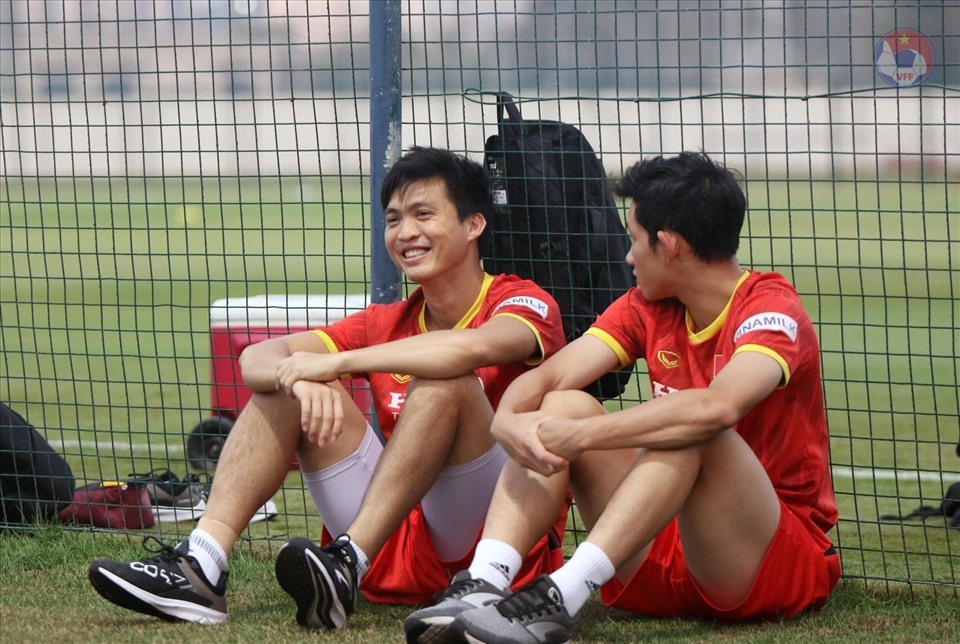 Tuấn Anh và Hai Long vắng mặt trong đội hình tuyển Việt Nam do chưa hồi phục chấn thương. Ảnh: VFF