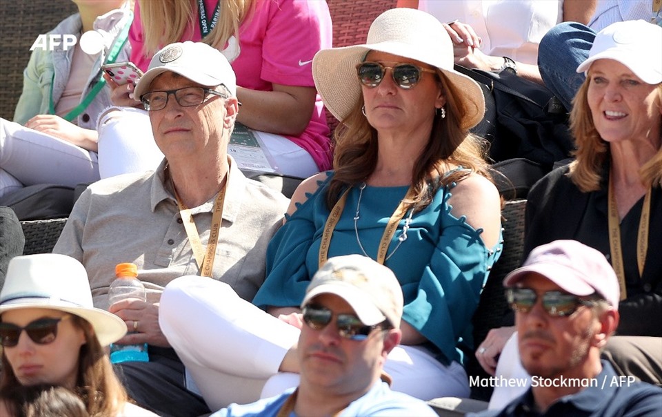 Bill Gates và Melinda Gates trong một sự kiện. Ảnh: AFP
