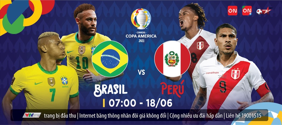 Lịch thi đấu Brazil- Peru
