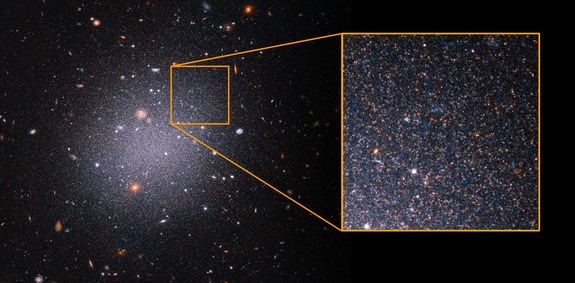 Thiên hà siêu khuếch tán DF2. Ảnh: Institute for Advanced Study