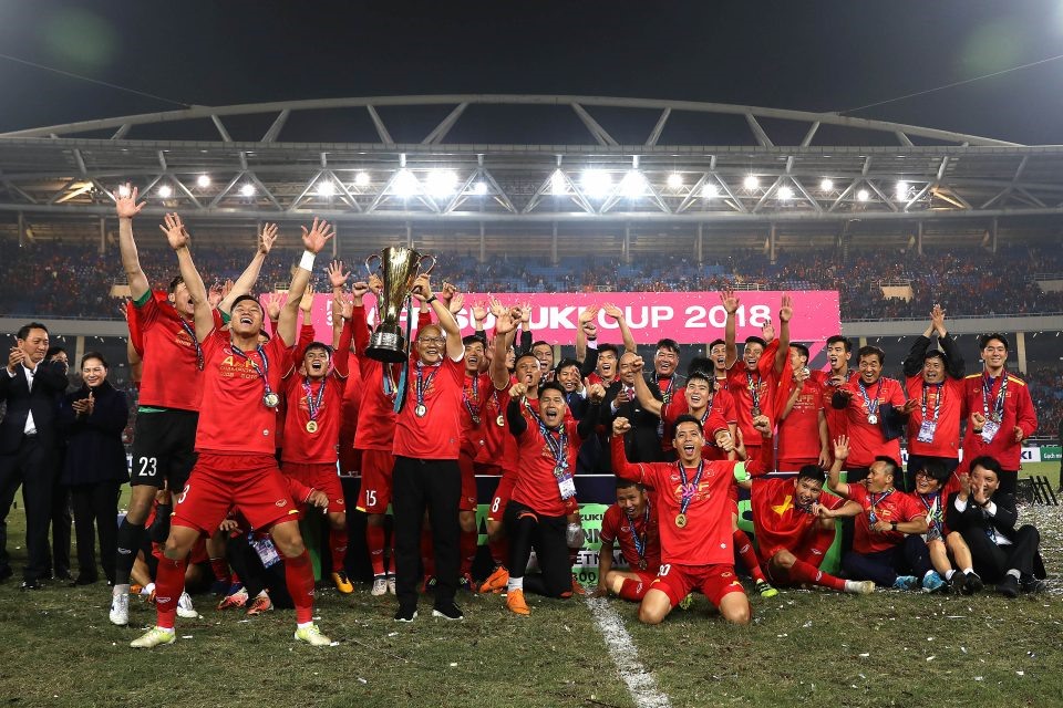 Đội tuyển Việt Nam hướng đến việc bảo vệ chức vô địch AFF Cup 2020. Ảnh: VFF