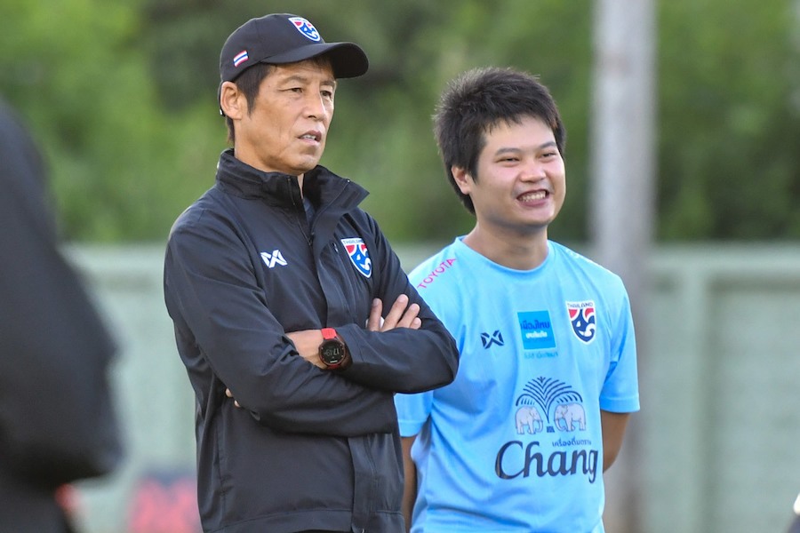 Huấn luyện viên Nishino đặt mục tiêu giành điểm tối đa trong 3 lượt trận còn lại. Ảnh: FAT