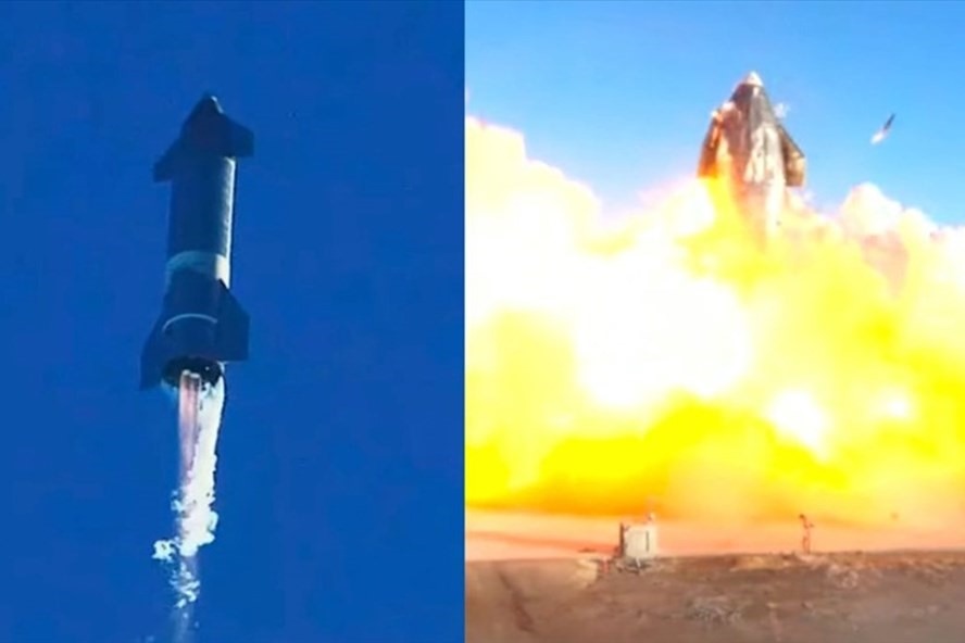 Nguyên mẫu SN8 của SpaceX nổ tung. Ảnh: SpaceX