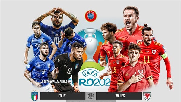 Trận đấu giữa Italia và xứ Wales dự báo một kết quả hoà. Ảnh: euro