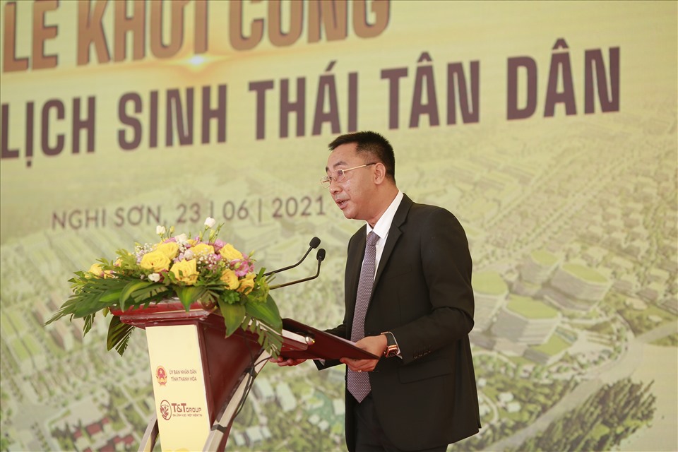 Ông Nguyễn Anh Tuấn, Phó Tổng Giám đốc Tập đoàn T&T Group phát biểu tại sự kiện. Ảnh: T&T